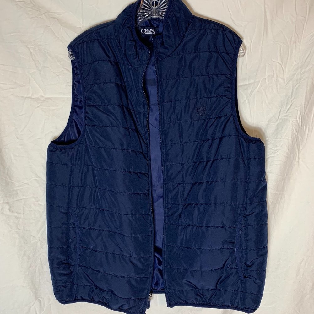 Chaps Mens Sleeveless Quilted Vest